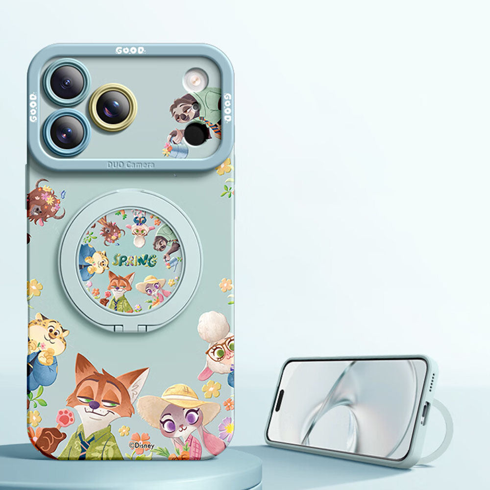 iPhone機種に対応 360°回転スタンド付き スマホケース C-80188