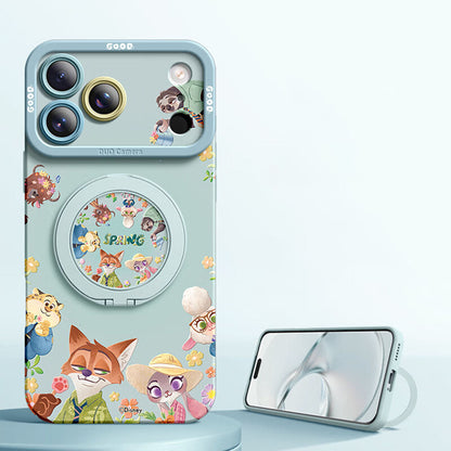 iPhone機種に対応 360°回転スタンド付き スマホケース C-80188