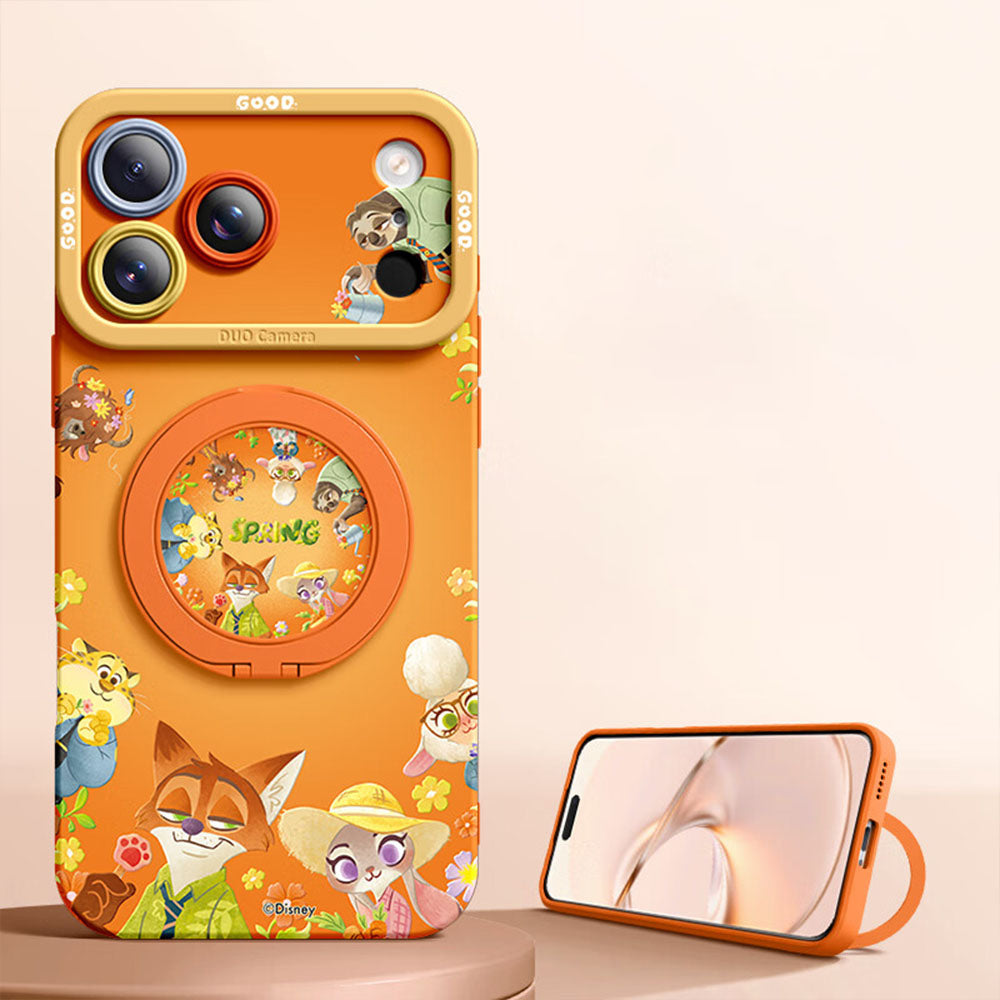 iPhone機種に対応 360°回転スタンド付き スマホケース C-80188