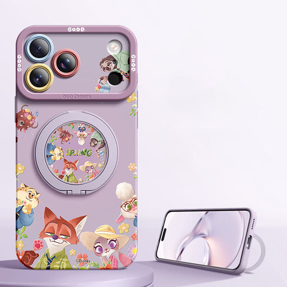 iPhone機種に対応 360°回転スタンド付き スマホケース C-80188