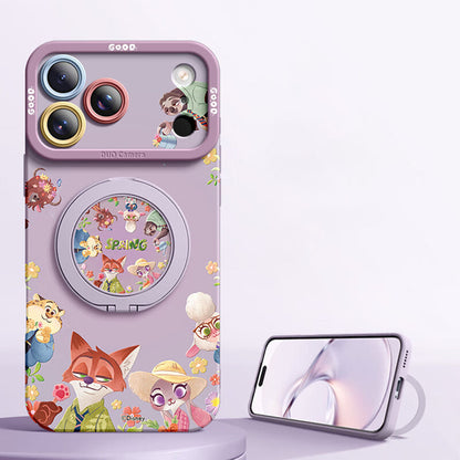 iPhone機種に対応 360°回転スタンド付き スマホケース C-80188