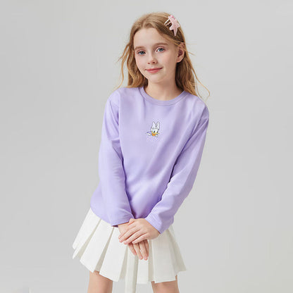 カジュアル かわいい 春秋 綿100％ 長袖 Tシャツ n-421