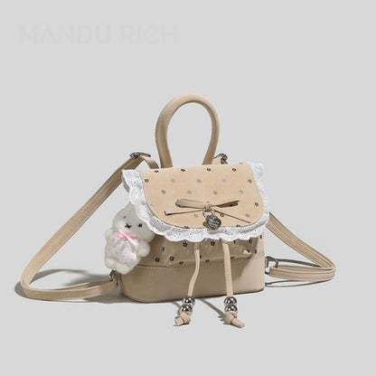 レース リボン 小花柄 ミニリュック バッグ C-70029