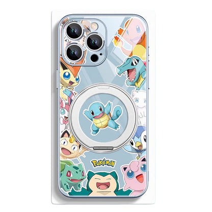 iPhone機種に対応 リングスタンド付き レンズ保護 スマホケース C-80135