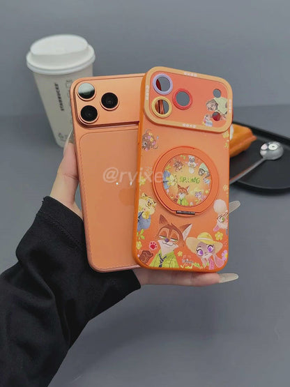 iPhone機種に対応 360°回転スタンド付き スマホケース C-80188
