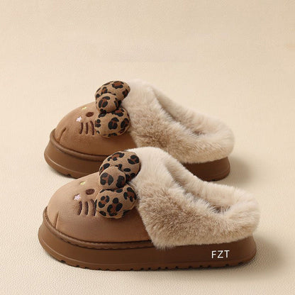 ふわもこ ボア 厚底 あったか ルームシューズ C-549