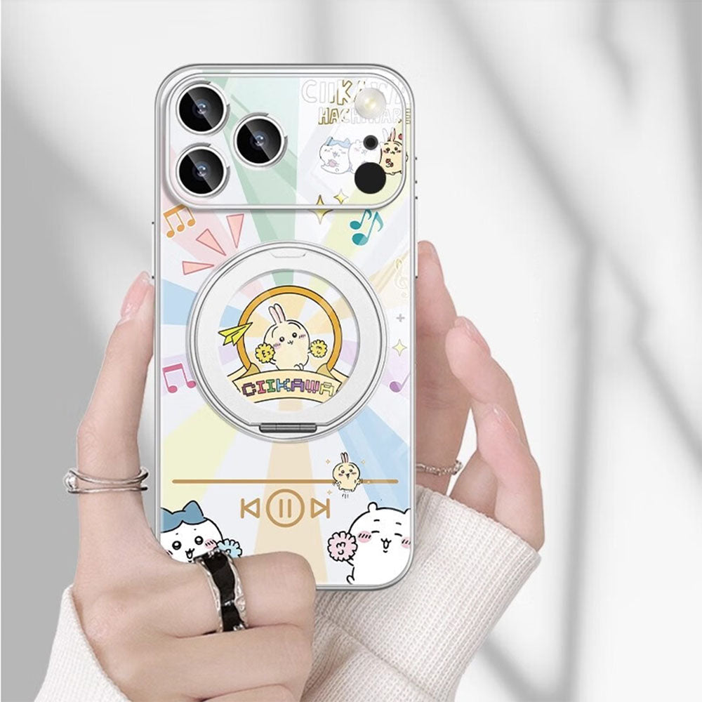 iPhone機種に対応 リングスタンド付き 耐衝撃 スマホケース C-80137