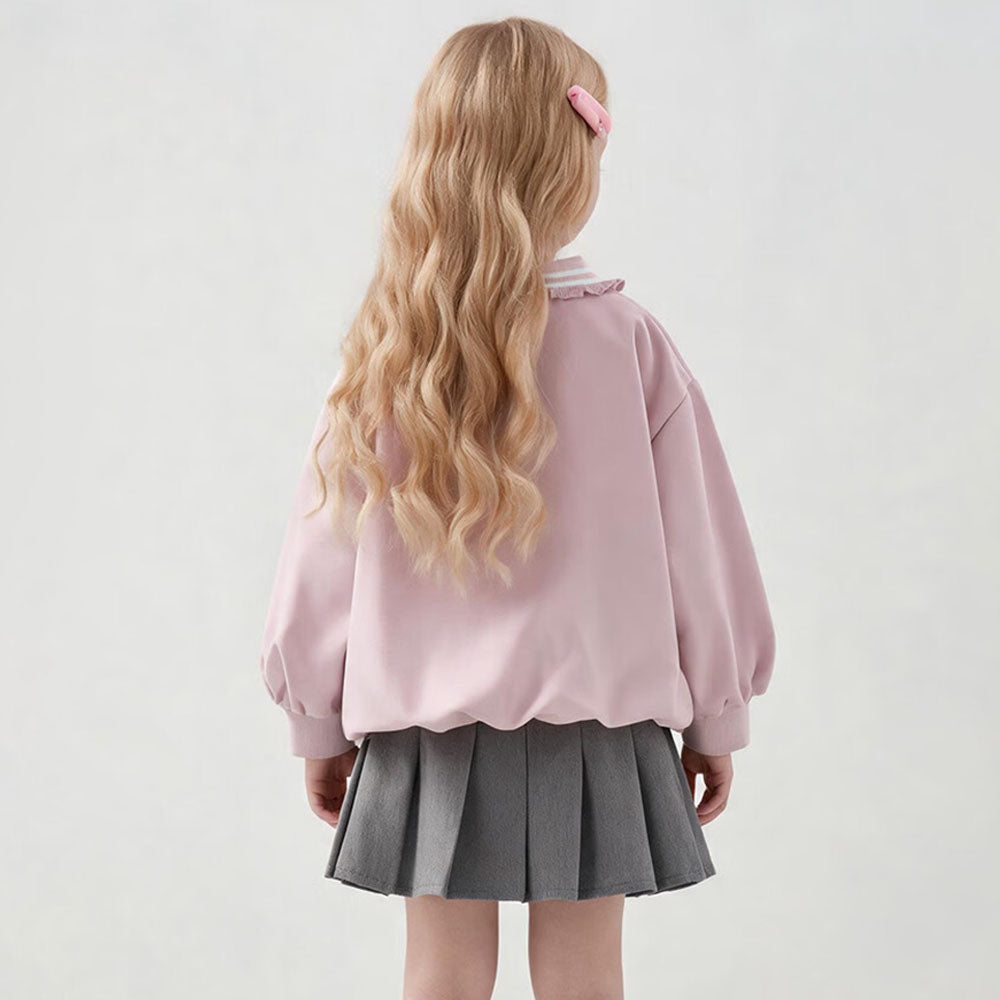秋の新作 配色ライン ゆったり ガーリー ジャケット n-404