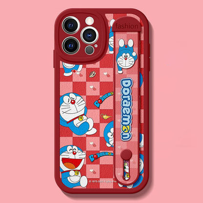 iPhone機種に対応 レザー調 2WAYスタンド スマホケース C-80151