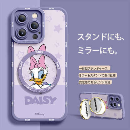 iPhone機種に対応 2WAY ミラー/スタンド機能 スマホケース C-80154