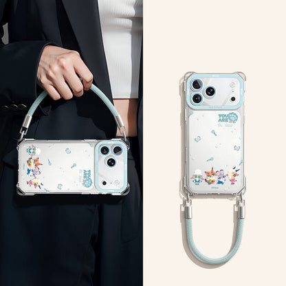 iPhone機種に対応 ストラップ 耐衝撃・防汚 スマホケース C-80183
