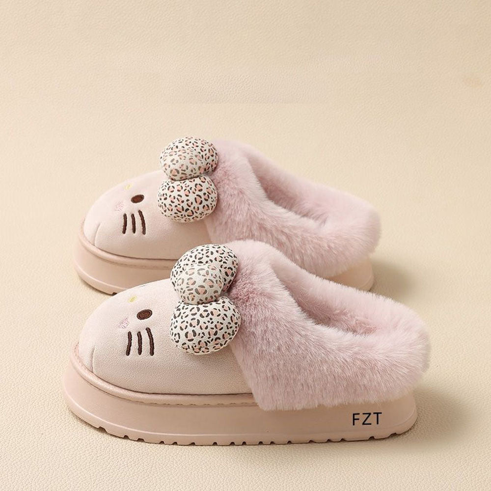 ふわもこ ボア 厚底 あったか ルームシューズ C-549