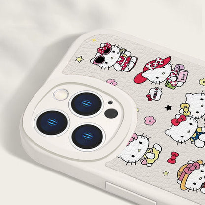 iPhone機種に対応 総柄 薄型 軽量 衝撃吸収 スマホケース C-80116