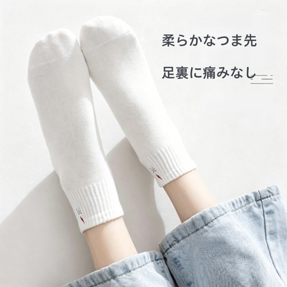 可愛いキャラ 通気良好 肌優し コーマ綿 靴下 ソックス C-138