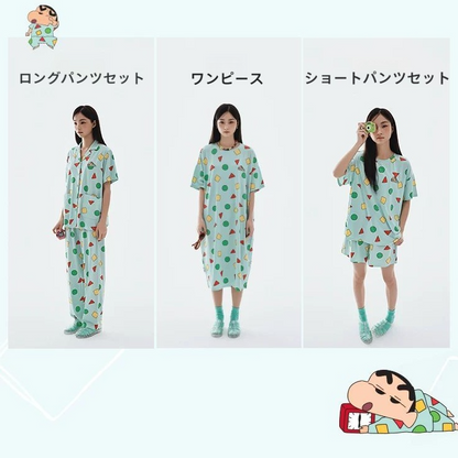大人可愛い ゆったり ロング ルーム パンツセット/ワンピース C-50007