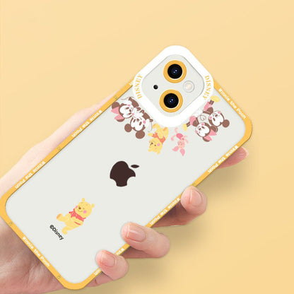 iPhone機種に対応 透明 レンズ全面カバー スマホケース C-80117